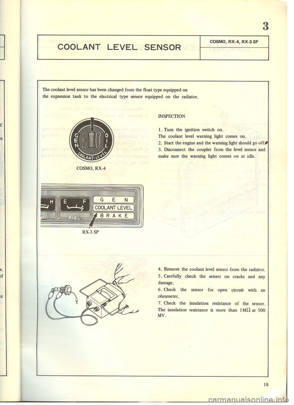 MAZDA COSMO 1978 Service Highlights Manual MAZDA COSMO 1978 Service Highlights Manual