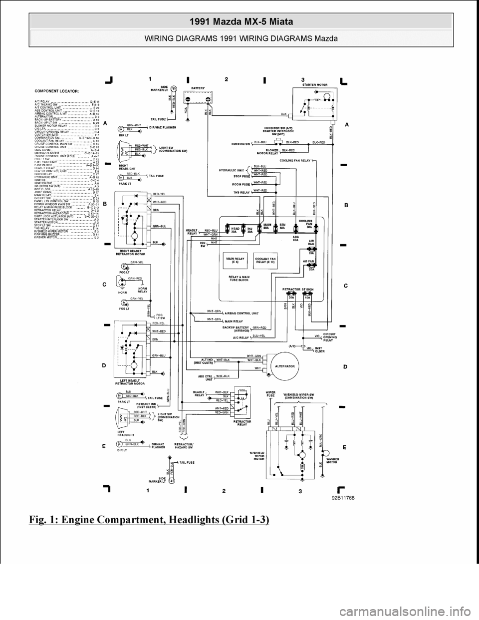MAZDA MIATA 1991  Factory Service Manual 