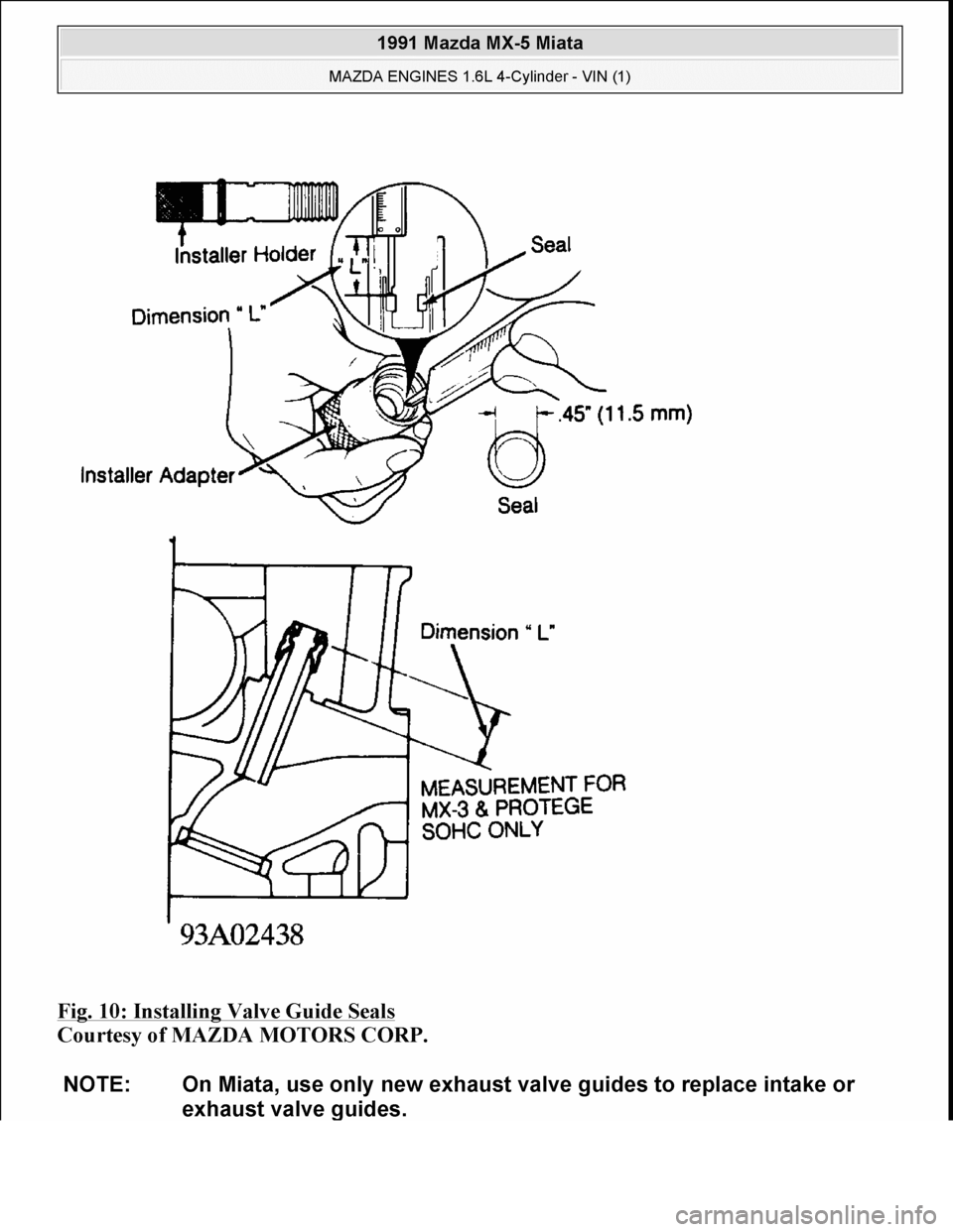 MAZDA MIATA 1991 Factory Manual Online MAZDA MIATA 1991 Factory Manual Online