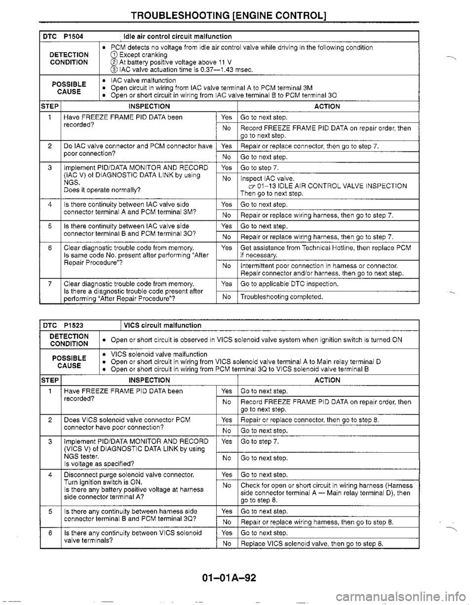 MAZDA MIATA 1999 Workshop Manual MAZDA MIATA 1999 Workshop Manual