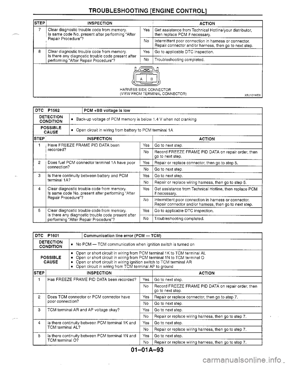 MAZDA MIATA 1999 Workshop Manual MAZDA MIATA 1999 Workshop Manual