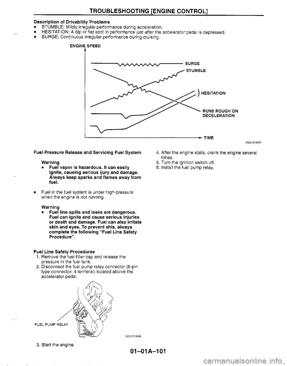MAZDA MIATA 1999 Workshop Manual MAZDA MIATA 1999 Workshop Manual