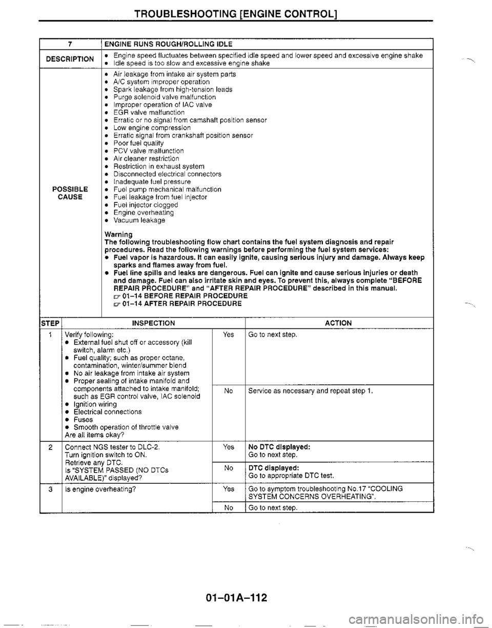 MAZDA MIATA 1999 Workshop Manual MAZDA MIATA 1999 Workshop Manual