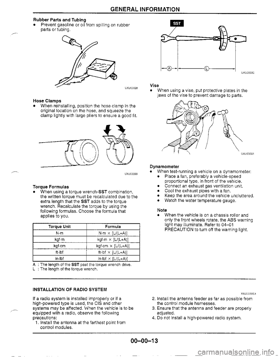 MAZDA MIATA 1999 User Guide MAZDA MIATA 1999 User Guide