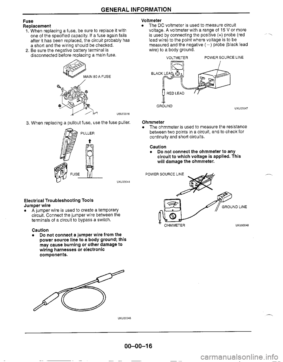 MAZDA MIATA 1999 User Guide MAZDA MIATA 1999 User Guide