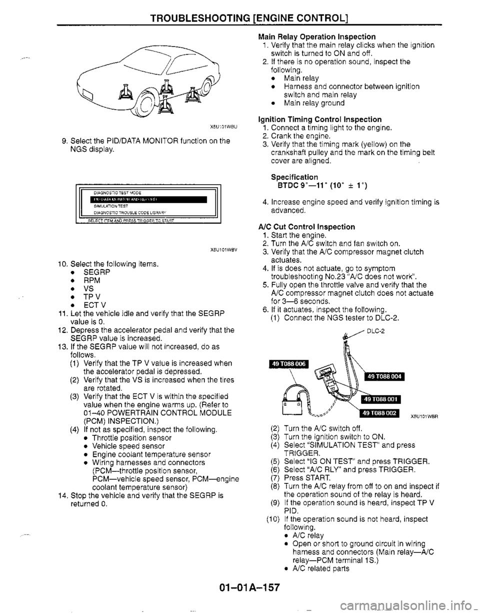 MAZDA MIATA 1999  Workshop Manual 
