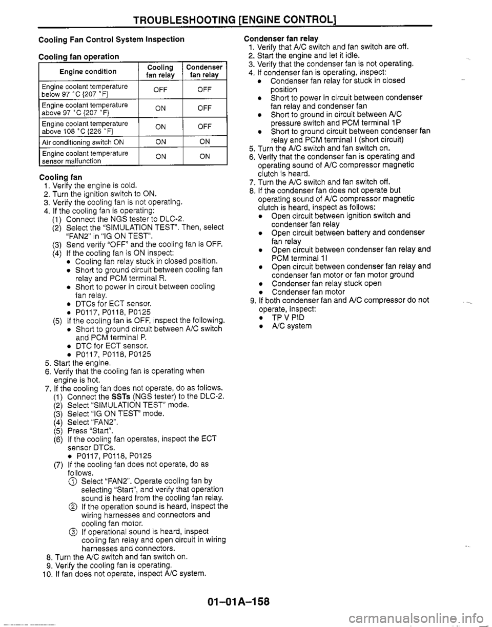 MAZDA MIATA 1999  Workshop Manual 