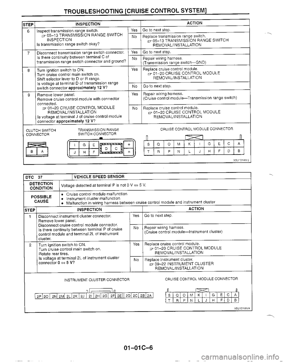 MAZDA MIATA 1999  Workshop Manual 