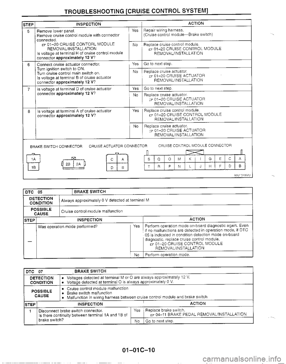 MAZDA MIATA 1999  Workshop Manual 