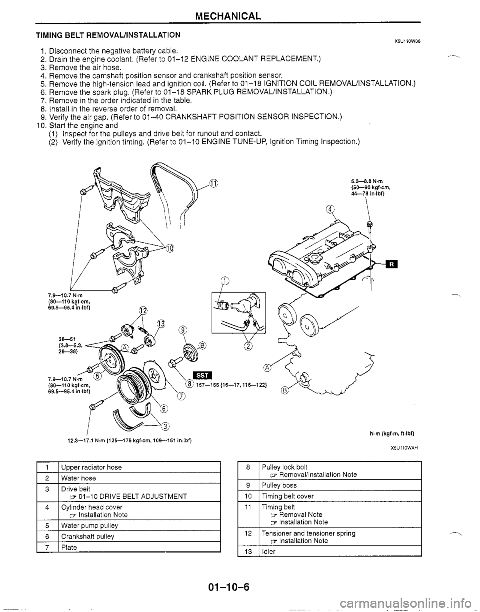 MAZDA MIATA 1999  Workshop Manual 