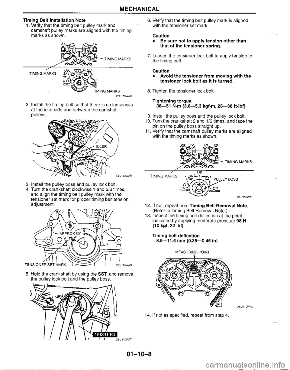 MAZDA MIATA 1999  Workshop Manual 
