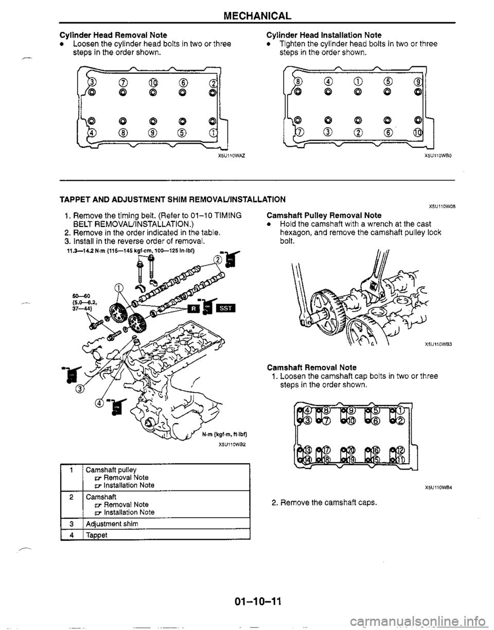 MAZDA MIATA 1999  Workshop Manual 