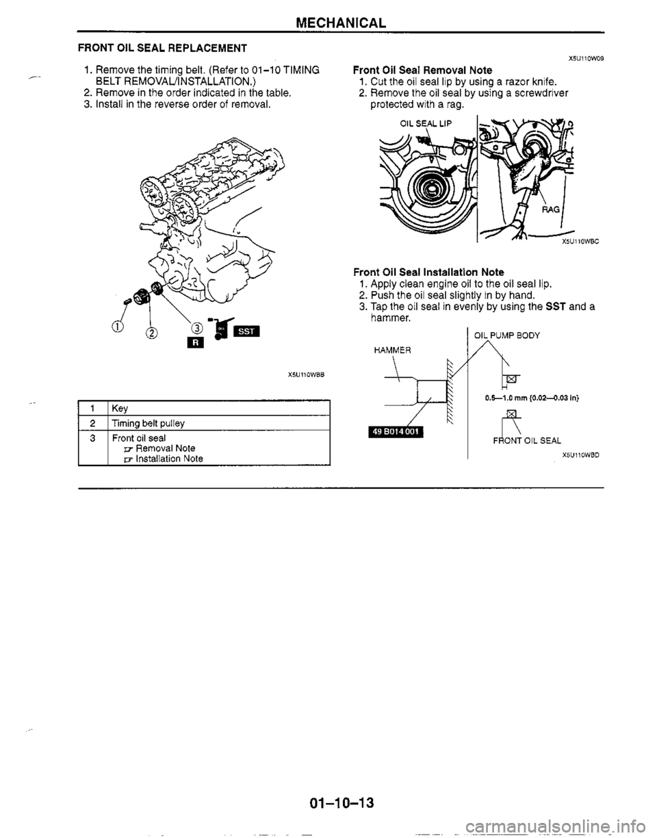 MAZDA MIATA 1999 Workshop Manual MAZDA MIATA 1999 Workshop Manual