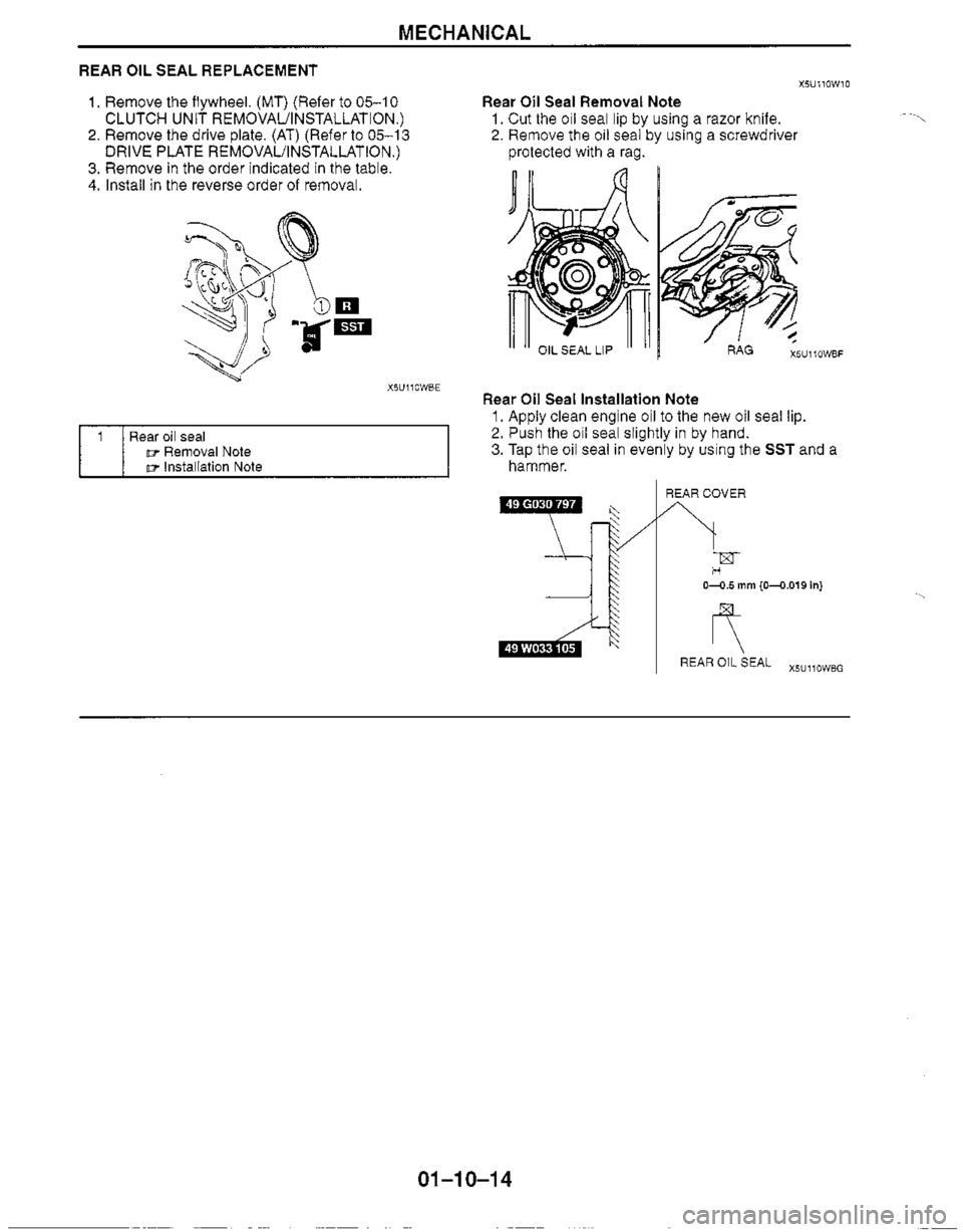 MAZDA MIATA 1999 Workshop Manual MAZDA MIATA 1999 Workshop Manual