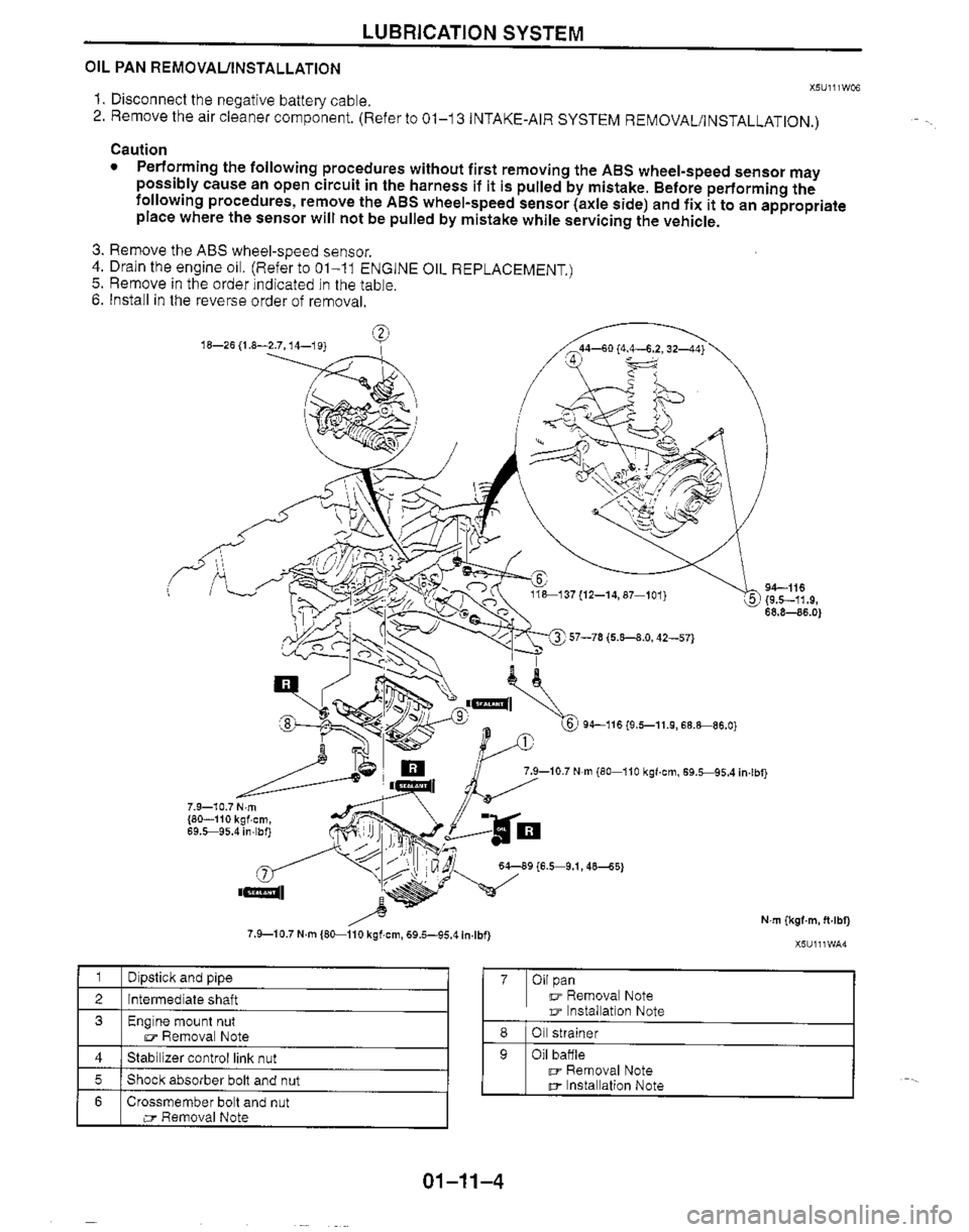 MAZDA MIATA 1999 Workshop Manual MAZDA MIATA 1999 Workshop Manual