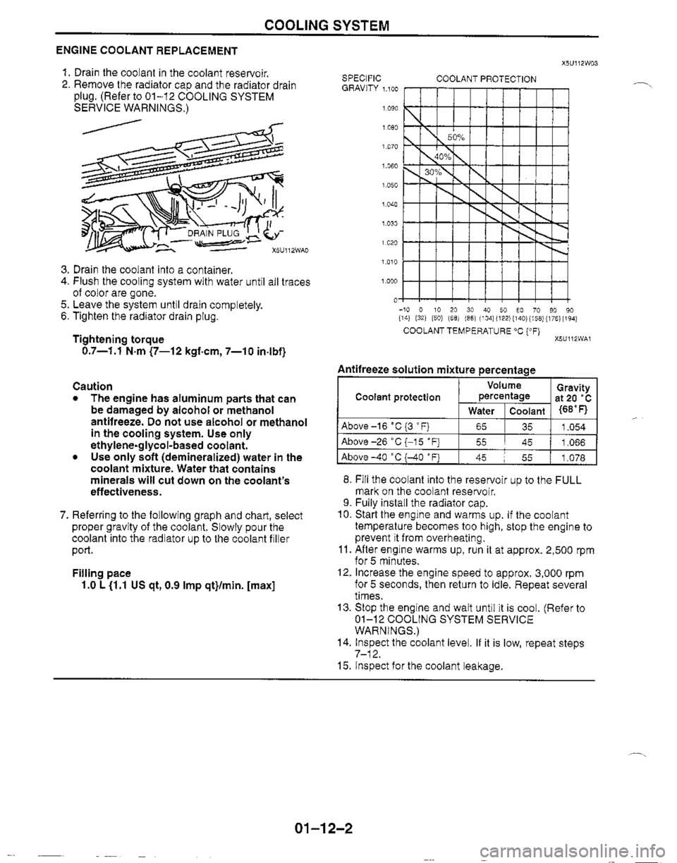 MAZDA MIATA 1999 Workshop Manual MAZDA MIATA 1999 Workshop Manual