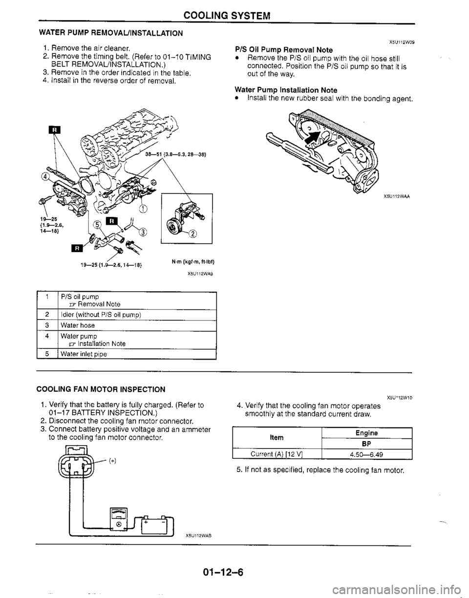 MAZDA MIATA 1999 Workshop Manual MAZDA MIATA 1999 Workshop Manual