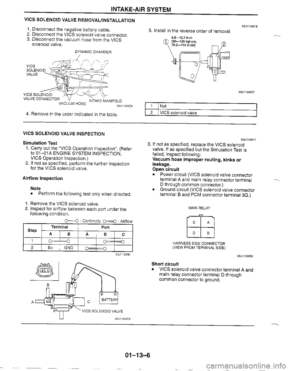 MAZDA MIATA 1999 Workshop Manual MAZDA MIATA 1999 Workshop Manual