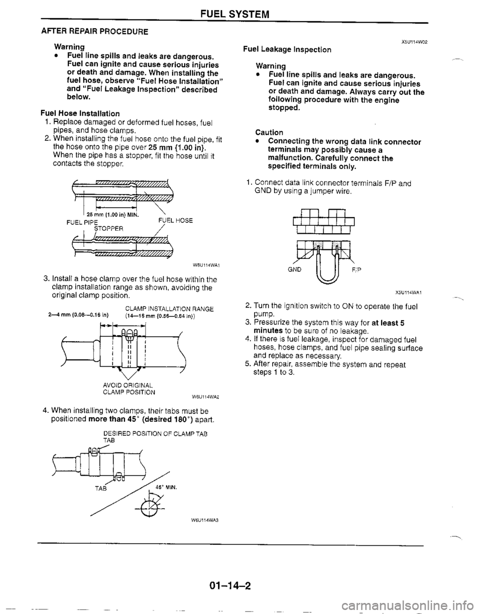 MAZDA MIATA 1999 Workshop Manual MAZDA MIATA 1999 Workshop Manual