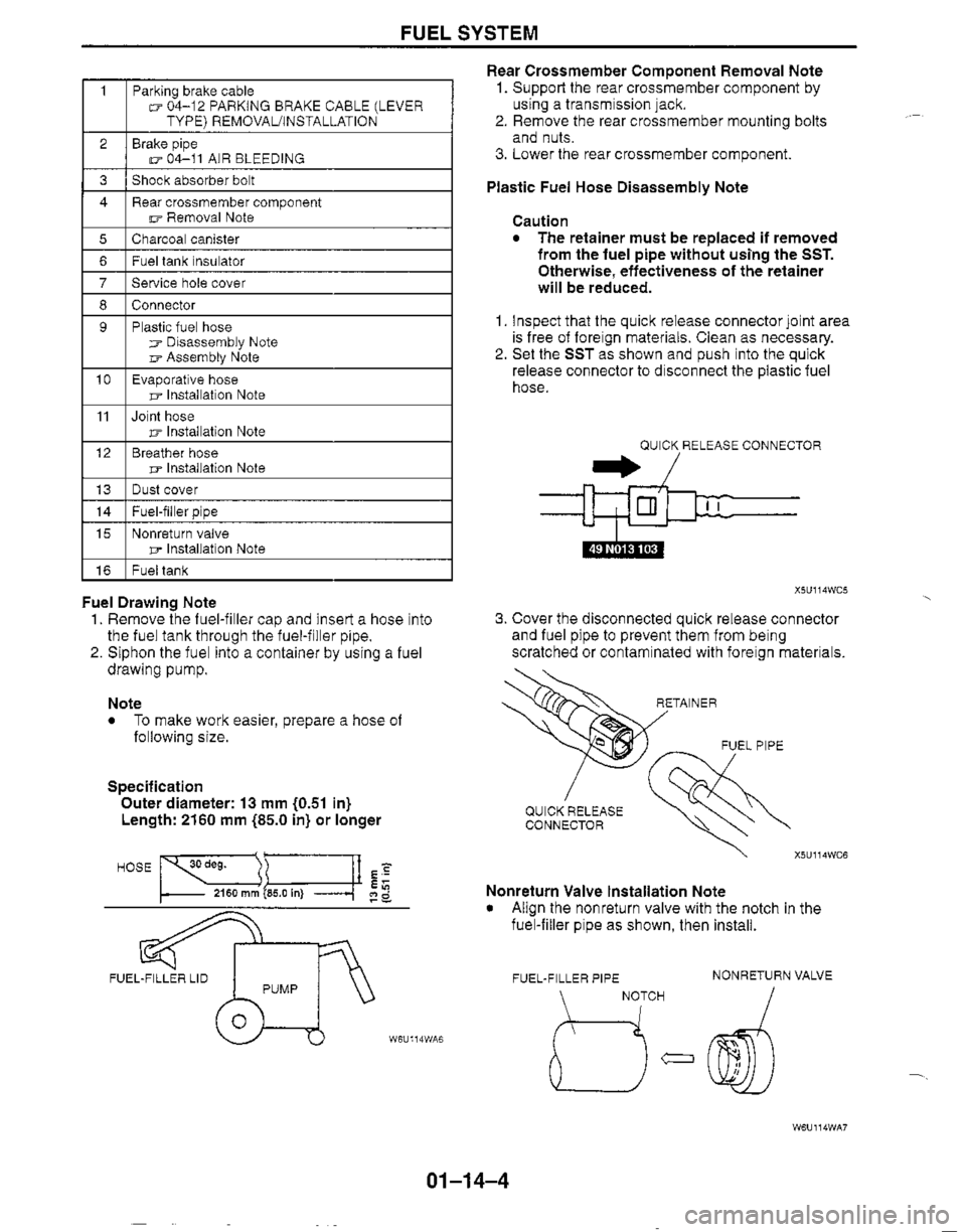 MAZDA MIATA 1999 Workshop Manual MAZDA MIATA 1999 Workshop Manual