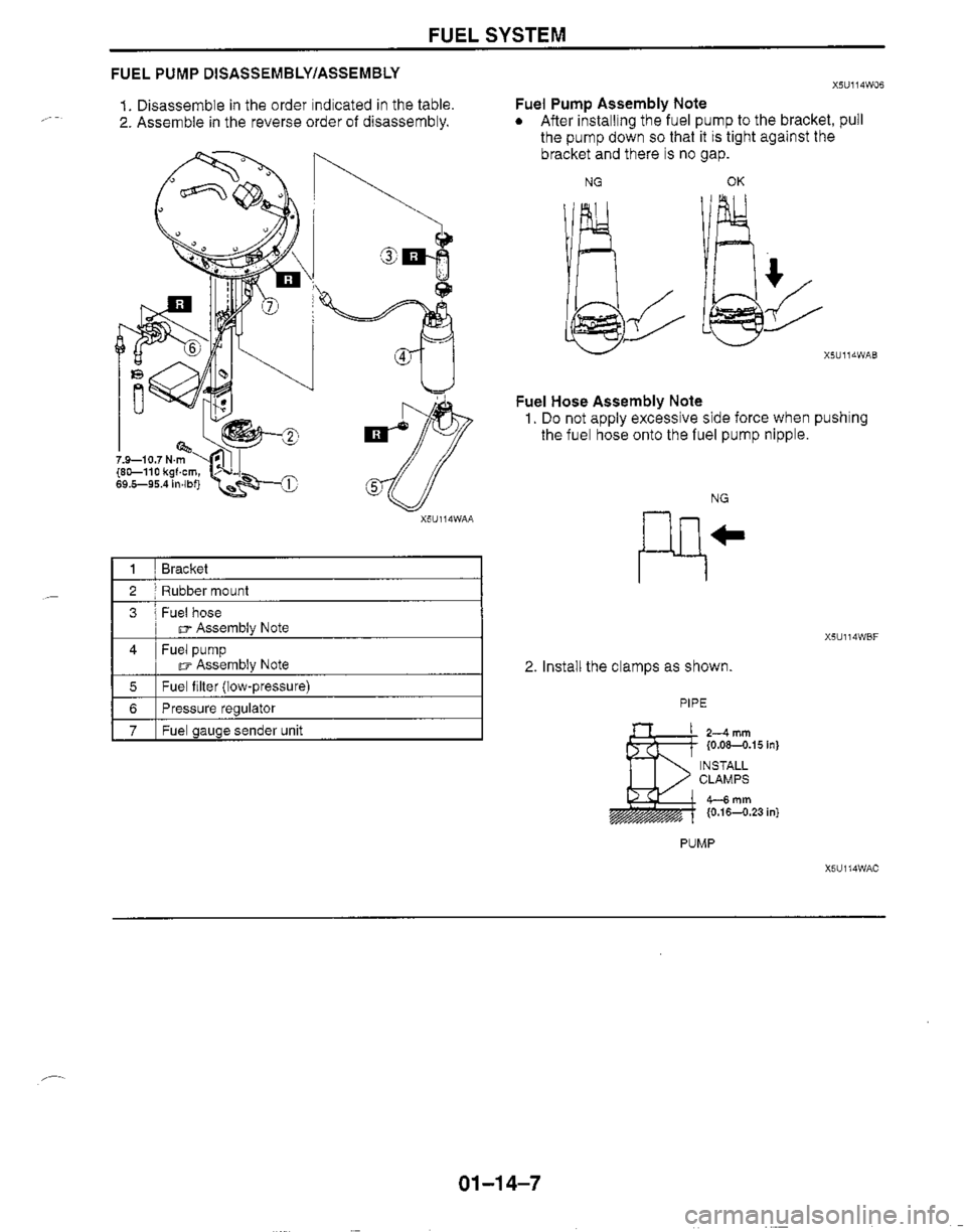 MAZDA MIATA 1999 Workshop Manual MAZDA MIATA 1999 Workshop Manual