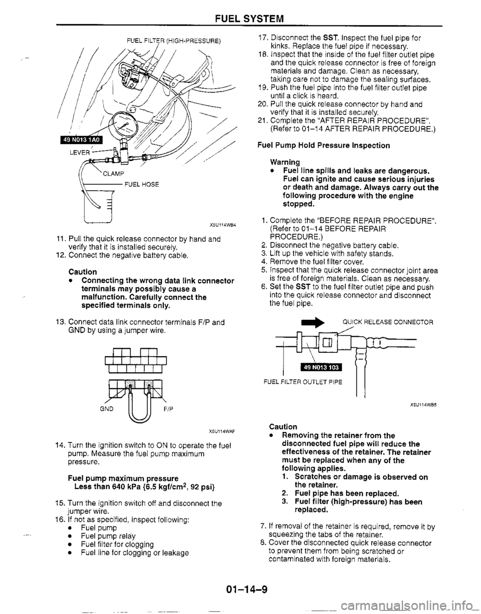 MAZDA MIATA 1999 Workshop Manual MAZDA MIATA 1999 Workshop Manual