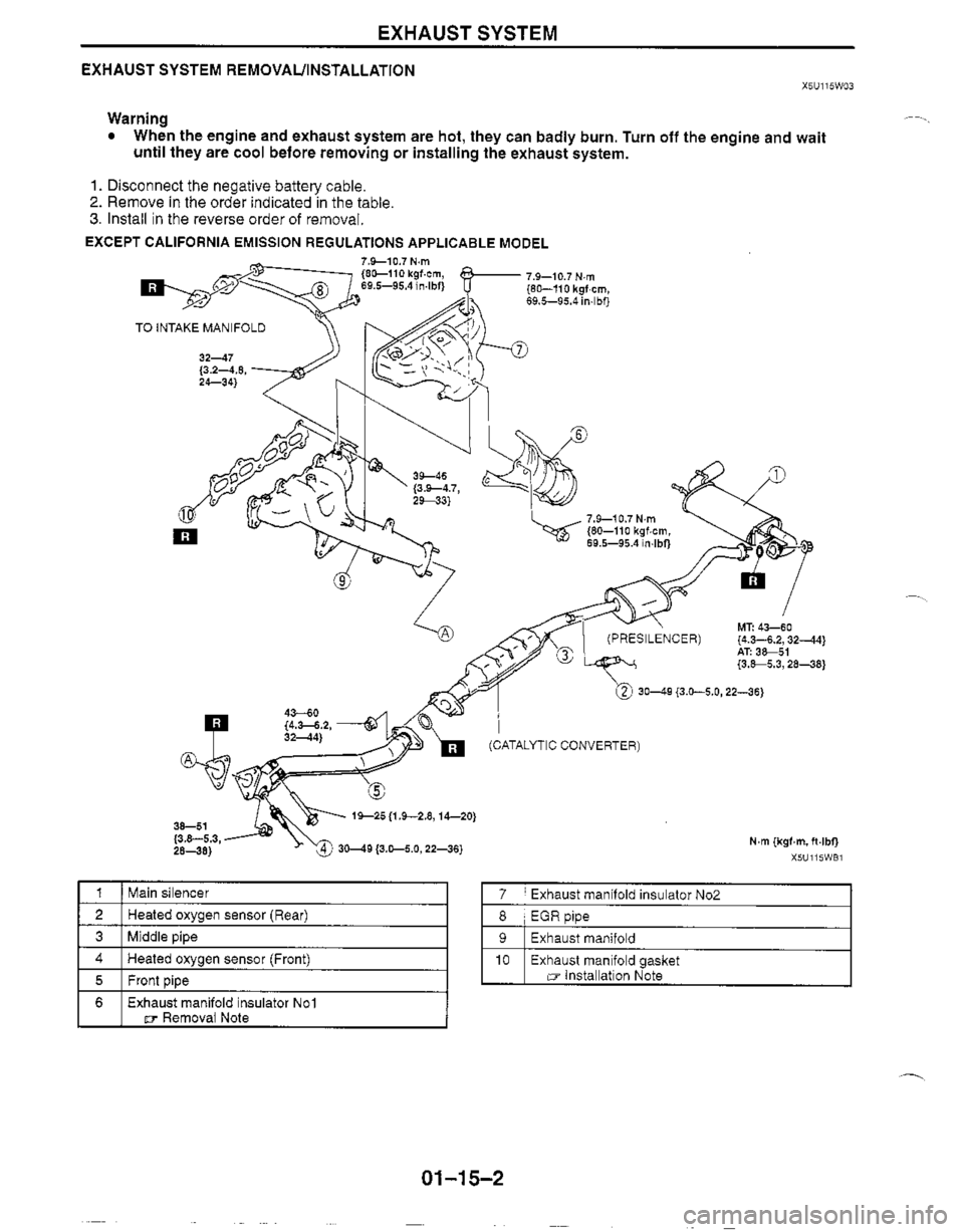 MAZDA MIATA 1999  Workshop Manual 