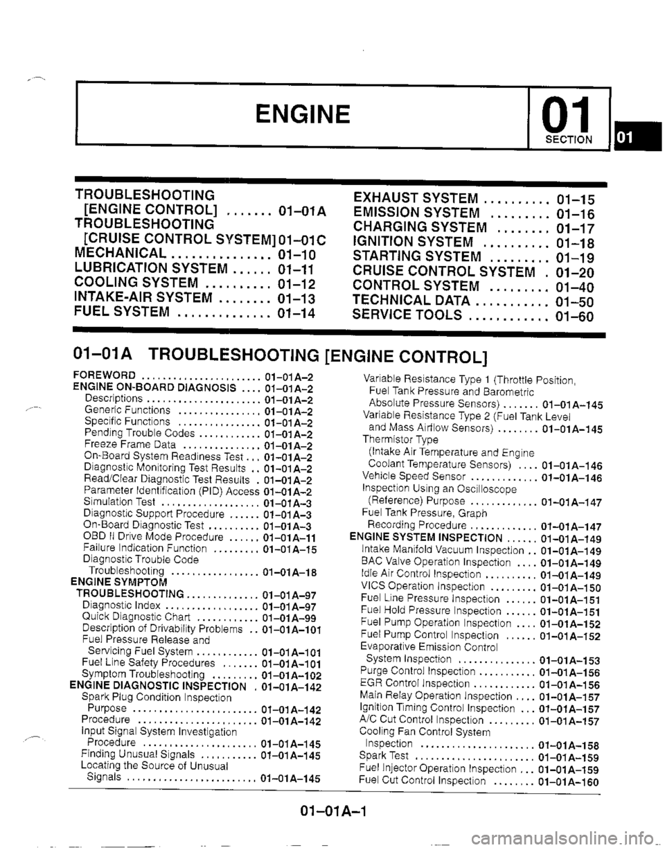 MAZDA MIATA 1999 Owners Manual MAZDA MIATA 1999 Owners Manual