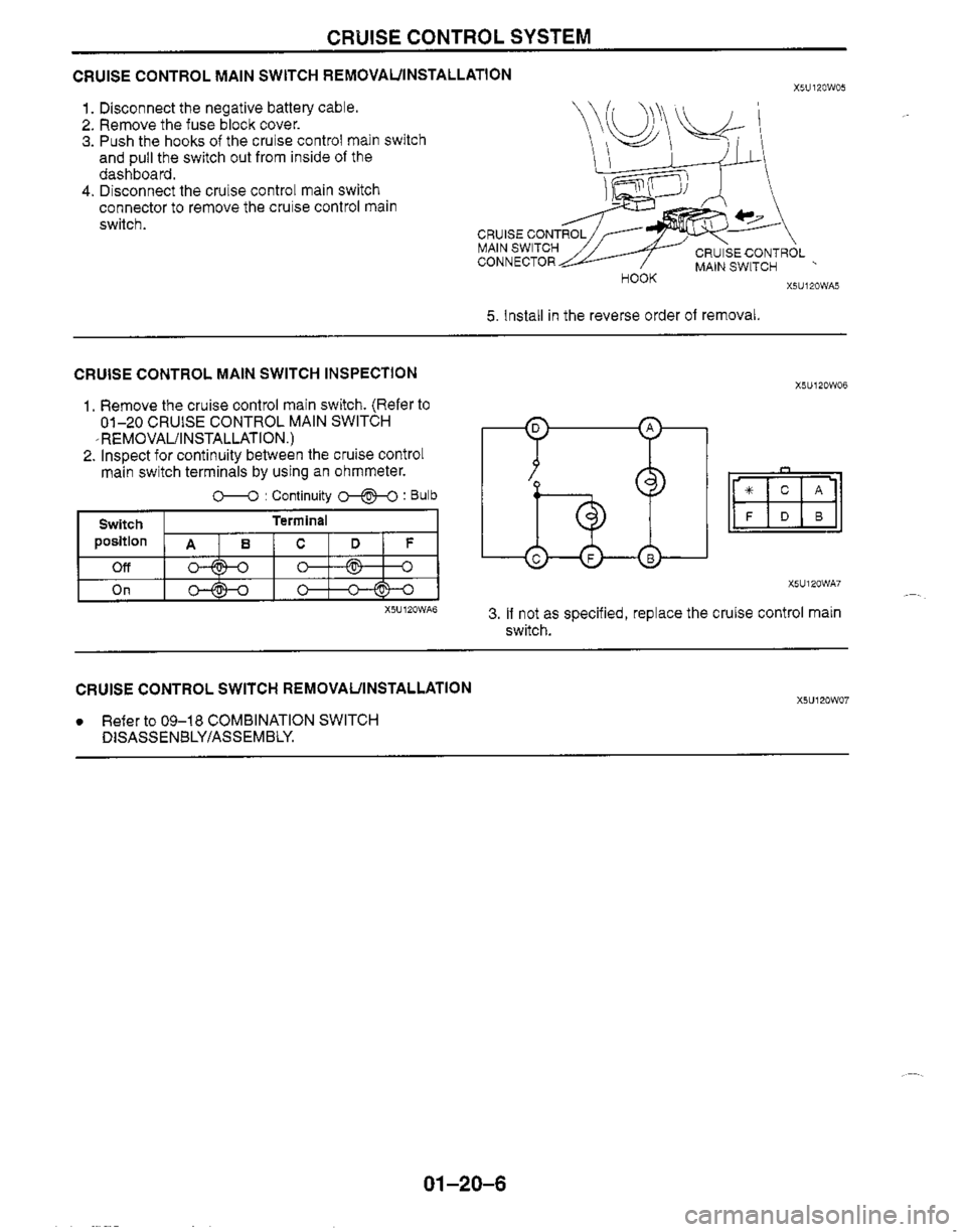 MAZDA MIATA 1999 Workshop Manual MAZDA MIATA 1999 Workshop Manual
