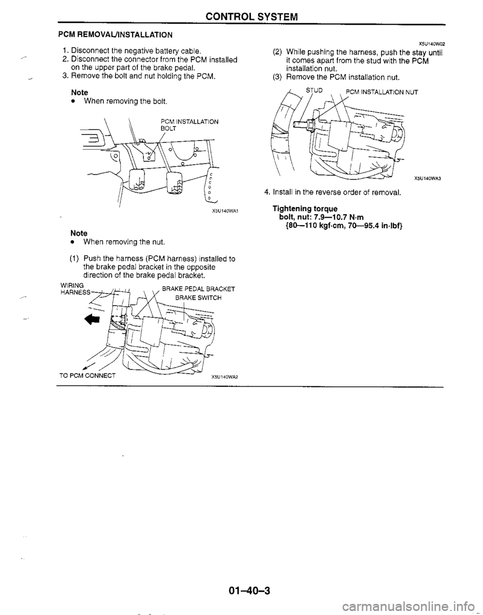 MAZDA MIATA 1999 Workshop Manual MAZDA MIATA 1999 Workshop Manual
