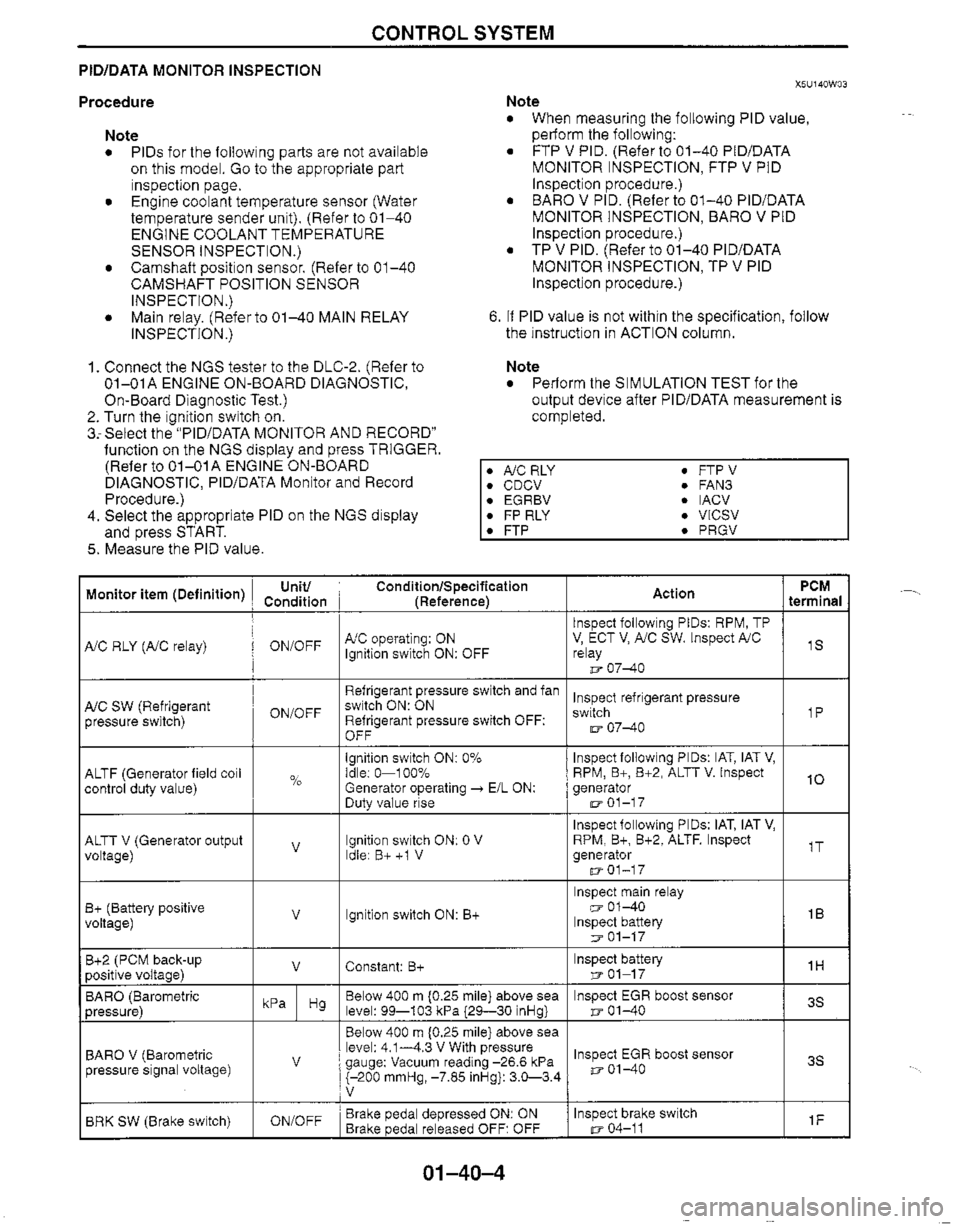 MAZDA MIATA 1999 Workshop Manual MAZDA MIATA 1999 Workshop Manual