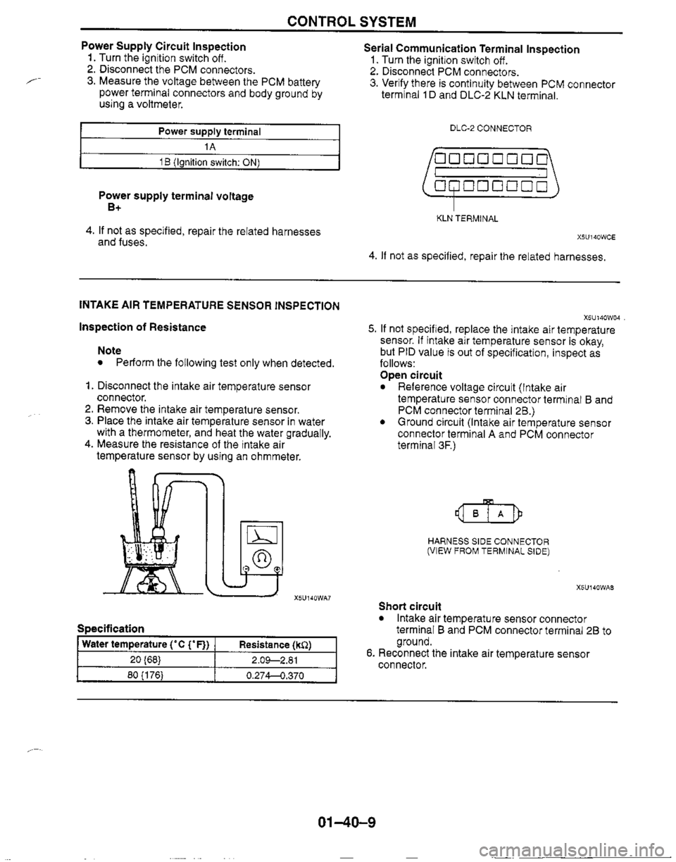 MAZDA MIATA 1999 Workshop Manual MAZDA MIATA 1999 Workshop Manual