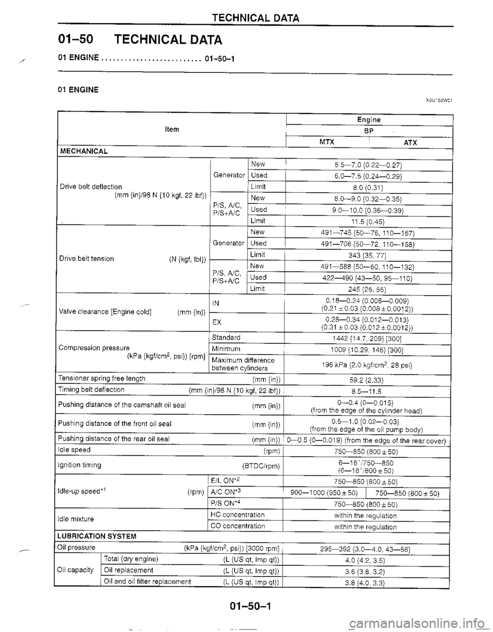 MAZDA MIATA 1999 Workshop Manual MAZDA MIATA 1999 Workshop Manual