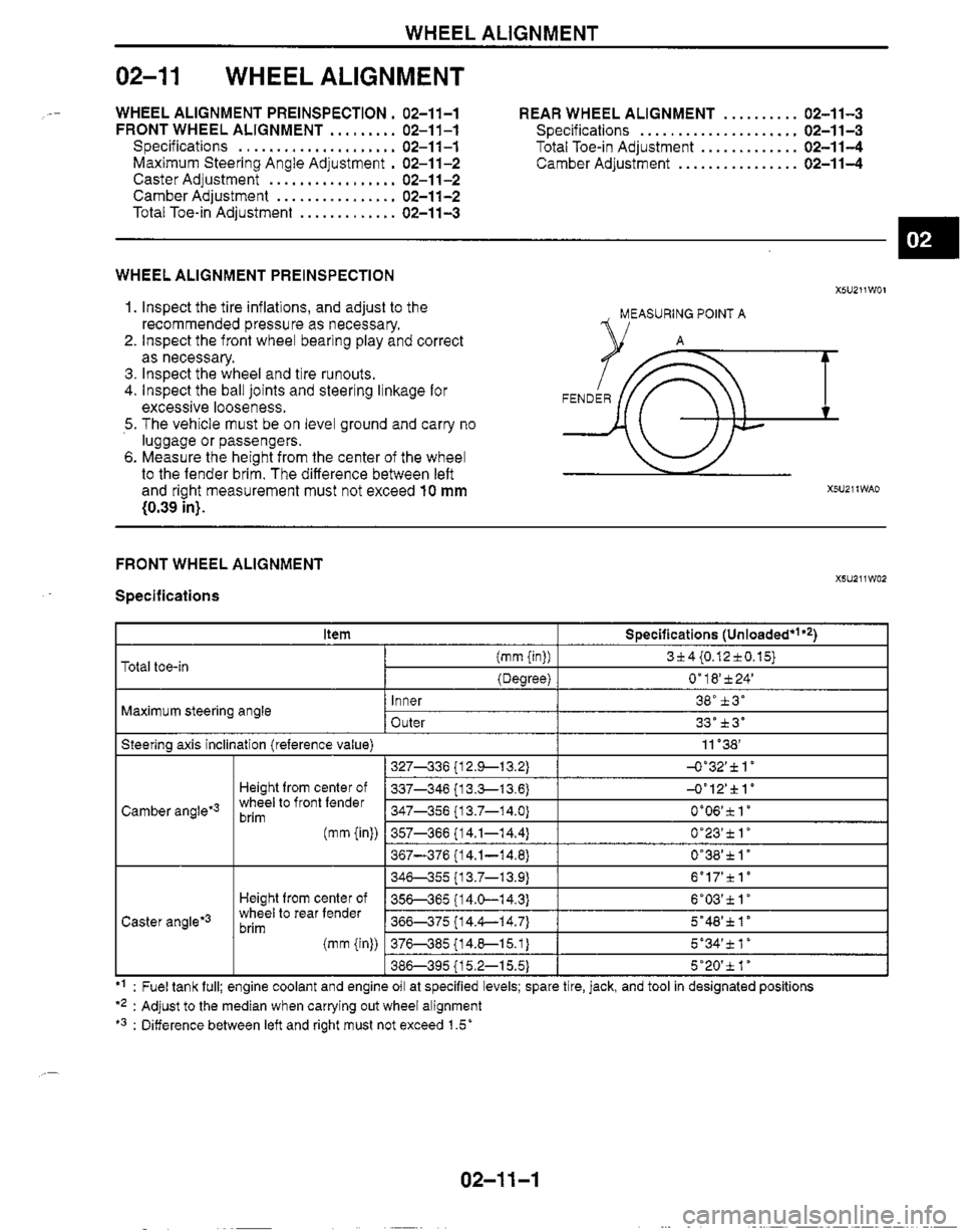 MAZDA MIATA 1999 Workshop Manual MAZDA MIATA 1999 Workshop Manual