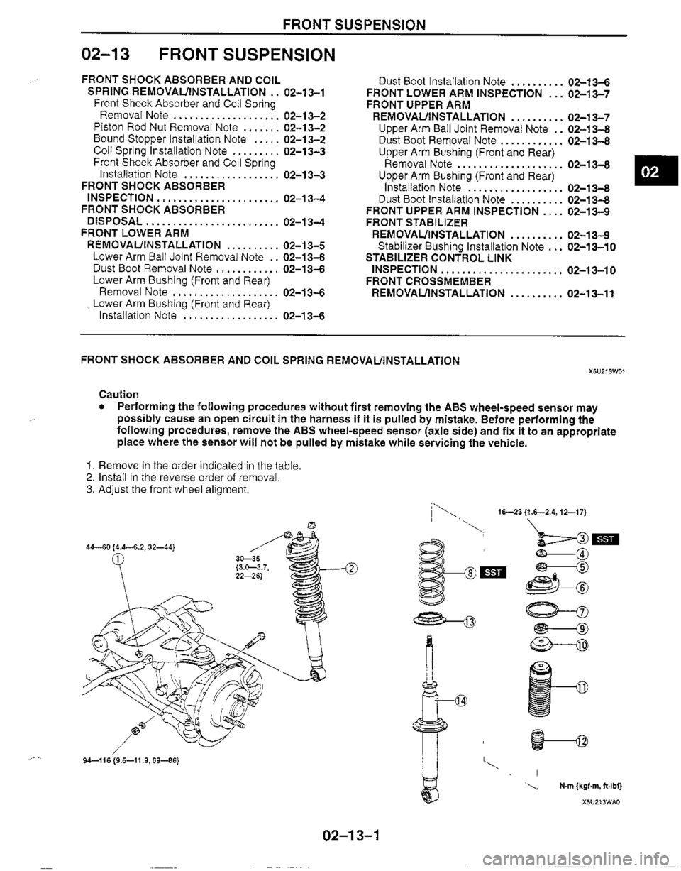 MAZDA MIATA 1999 Workshop Manual MAZDA MIATA 1999 Workshop Manual