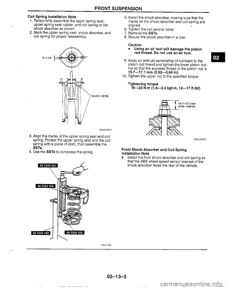 MAZDA MIATA 1999 Workshop Manual MAZDA MIATA 1999 Workshop Manual