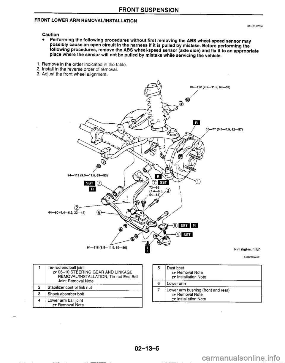 MAZDA MIATA 1999 Workshop Manual MAZDA MIATA 1999 Workshop Manual