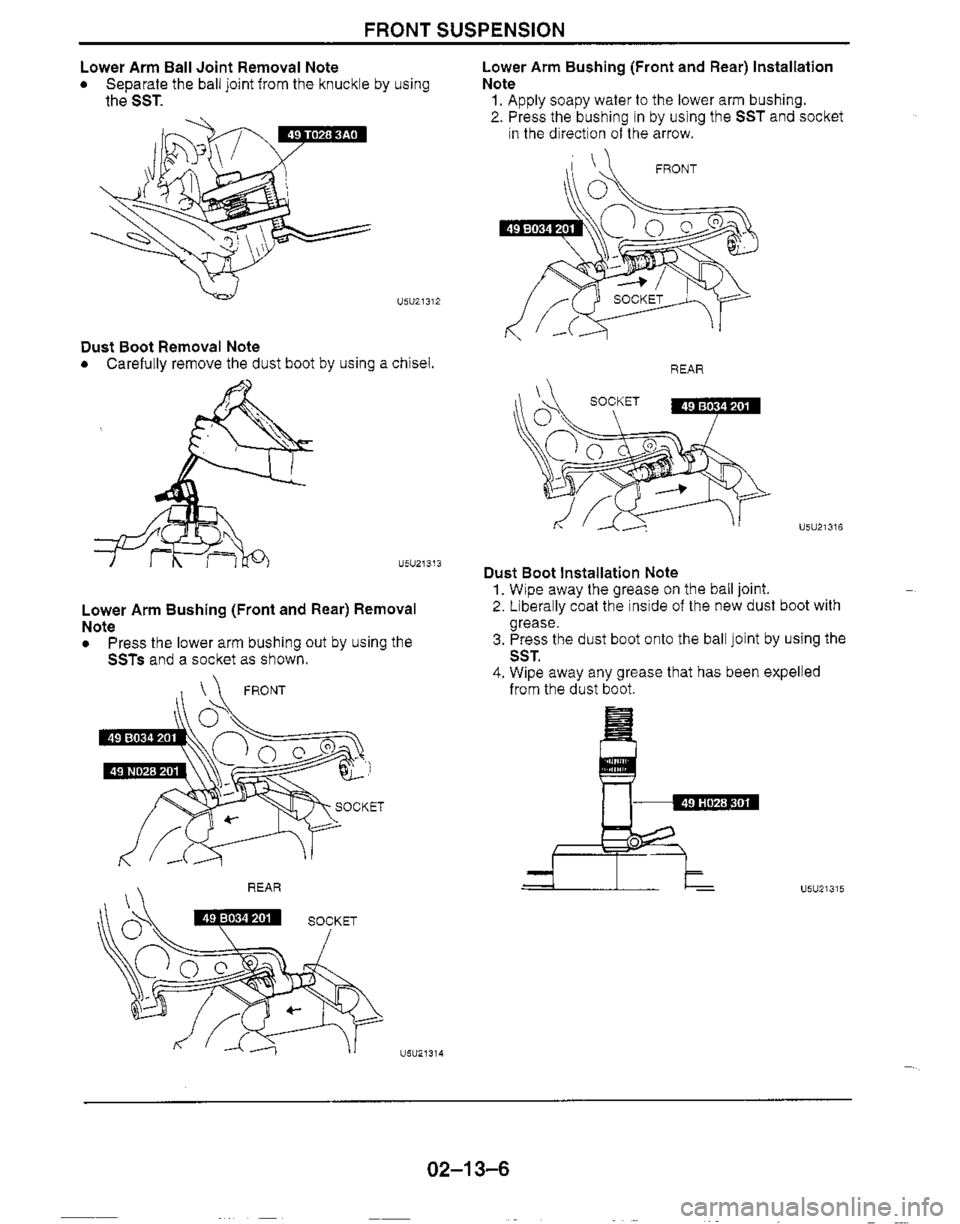 MAZDA MIATA 1999 Workshop Manual MAZDA MIATA 1999 Workshop Manual