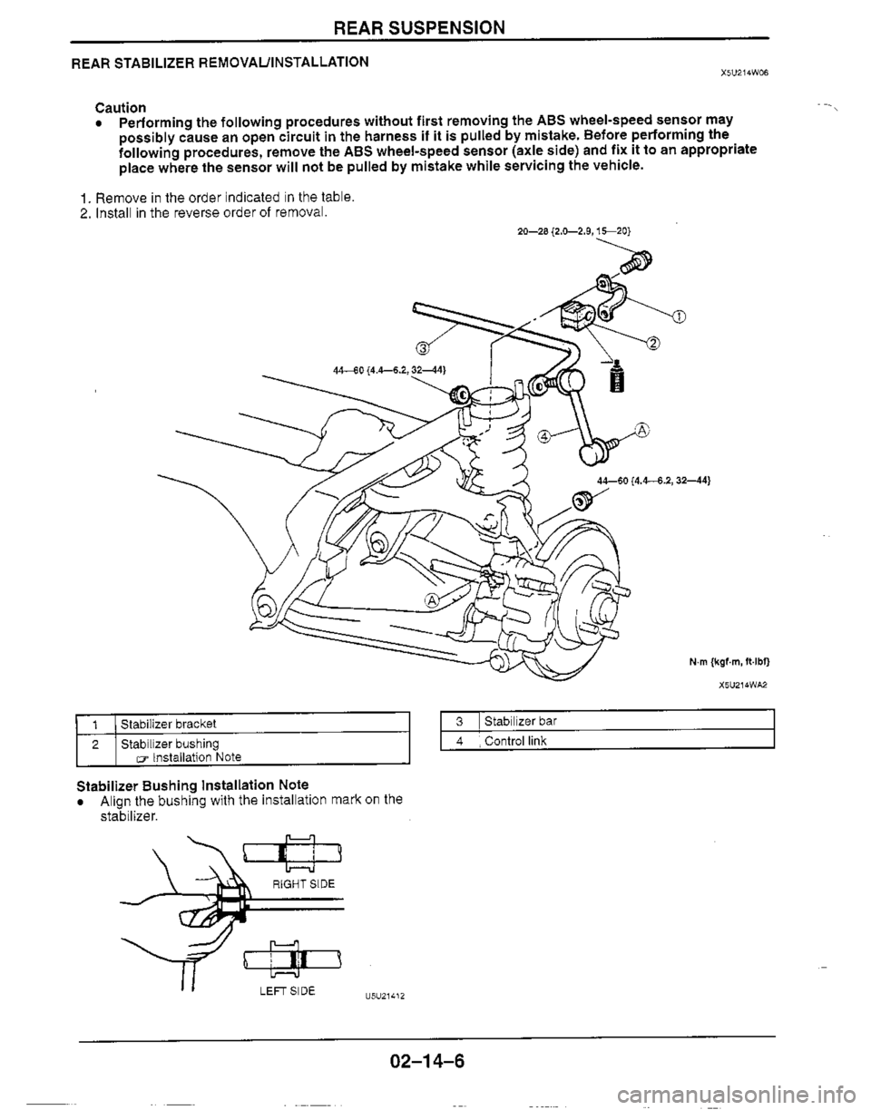 MAZDA MIATA 1999 Workshop Manual MAZDA MIATA 1999 Workshop Manual
