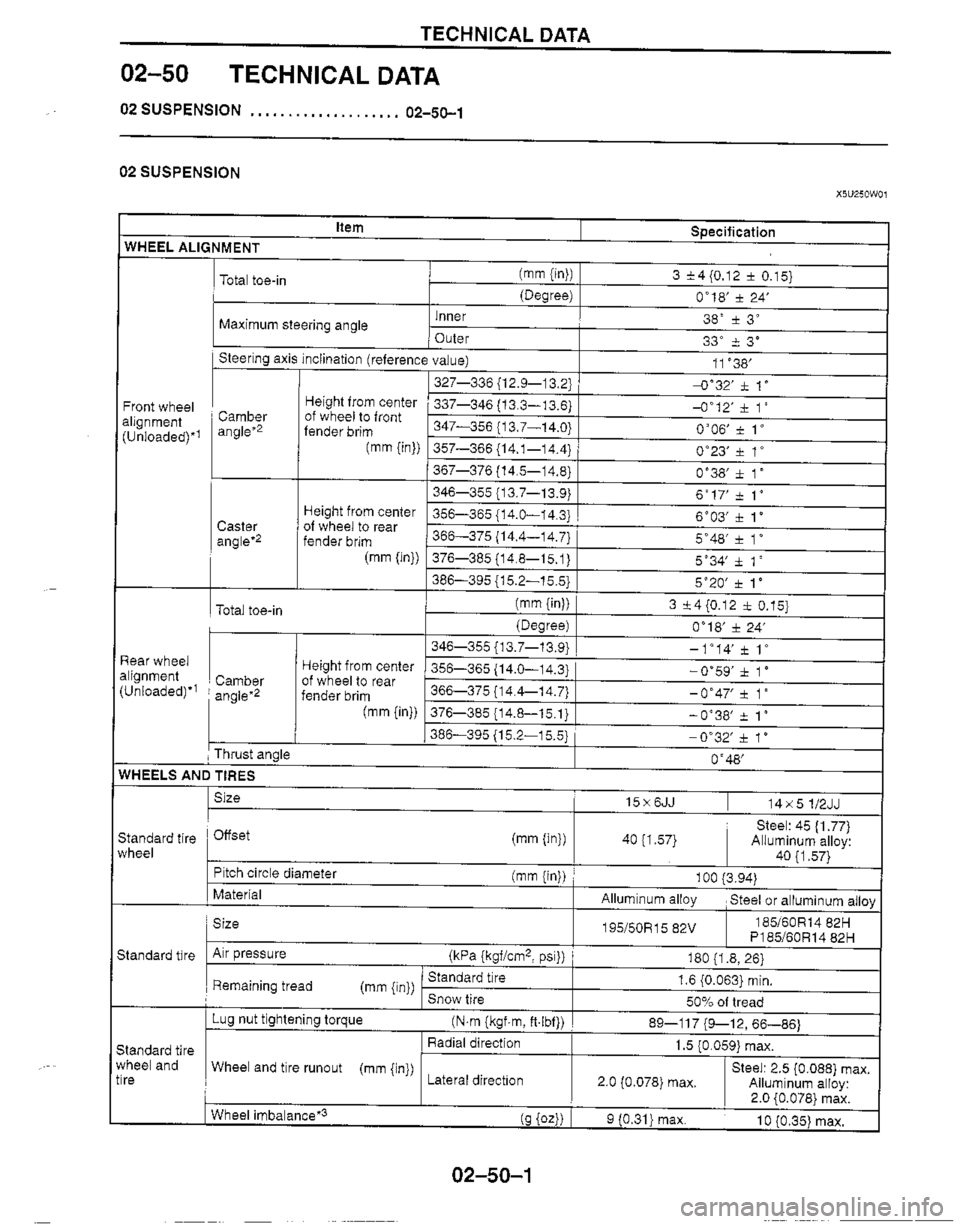 MAZDA MIATA 1999 Workshop Manual MAZDA MIATA 1999 Workshop Manual
