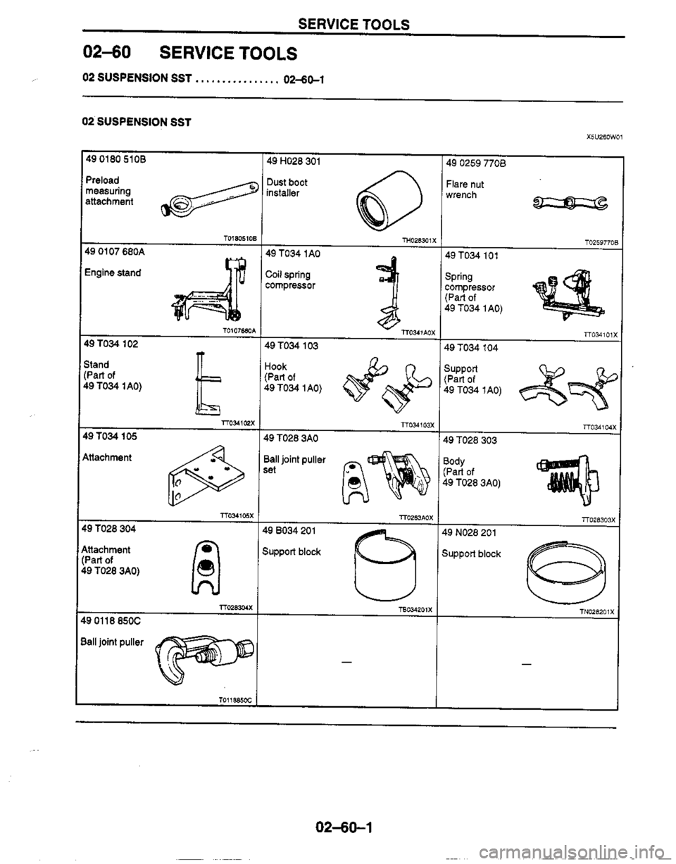 MAZDA MIATA 1999 Workshop Manual MAZDA MIATA 1999 Workshop Manual