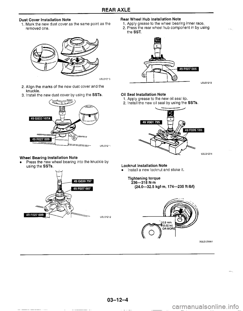 MAZDA MIATA 1999 Workshop Manual MAZDA MIATA 1999 Workshop Manual