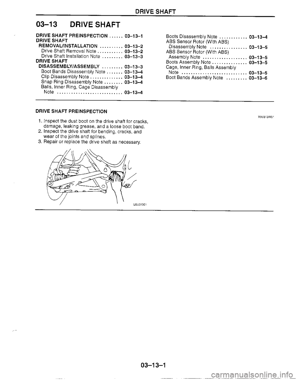 MAZDA MIATA 1999 Workshop Manual MAZDA MIATA 1999 Workshop Manual
