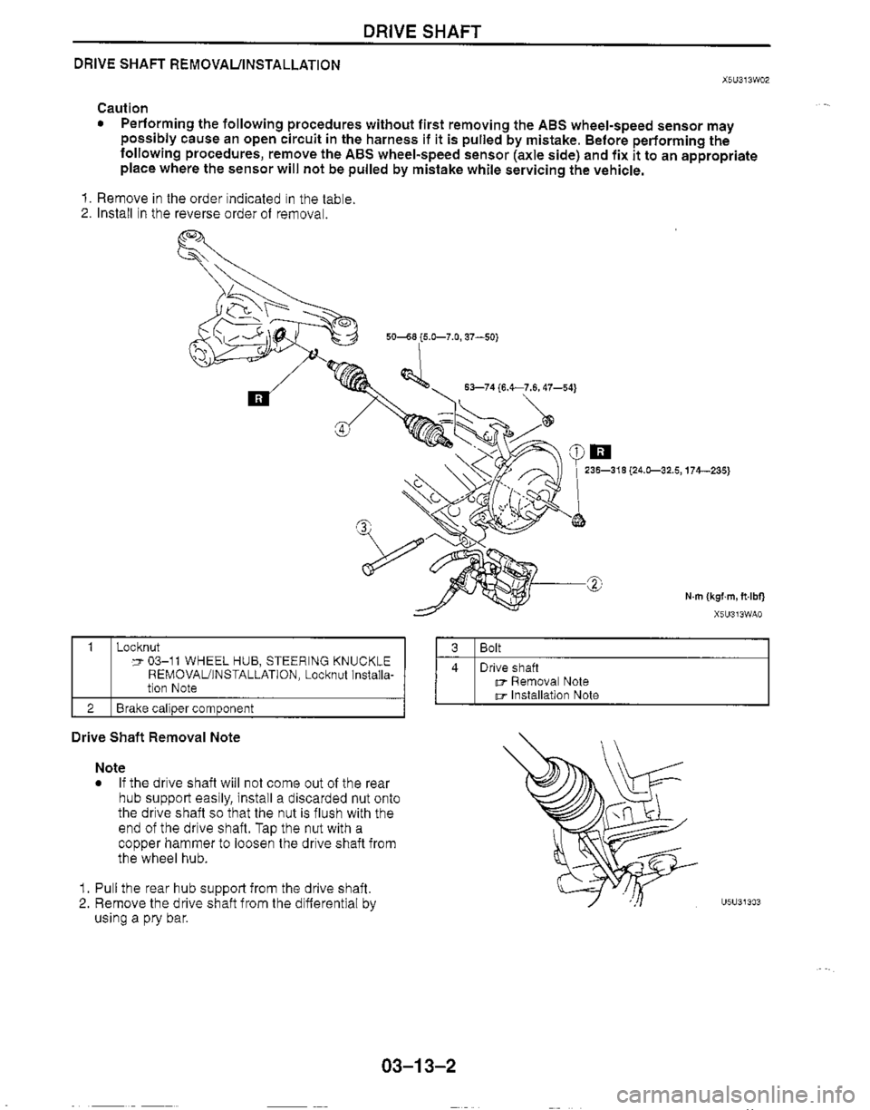 MAZDA MIATA 1999 Workshop Manual MAZDA MIATA 1999 Workshop Manual