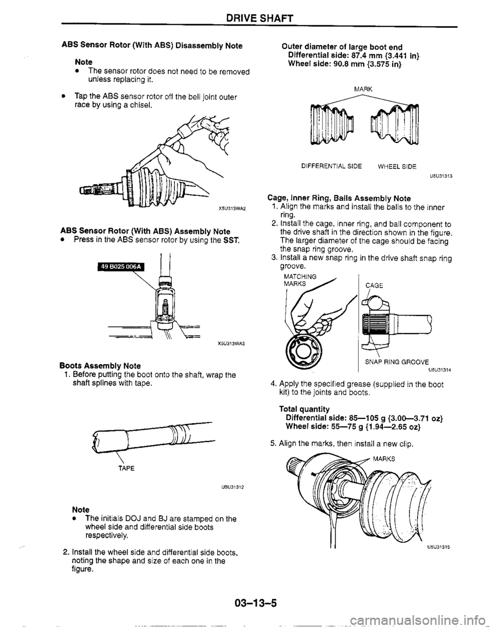 MAZDA MIATA 1999 Workshop Manual MAZDA MIATA 1999 Workshop Manual
