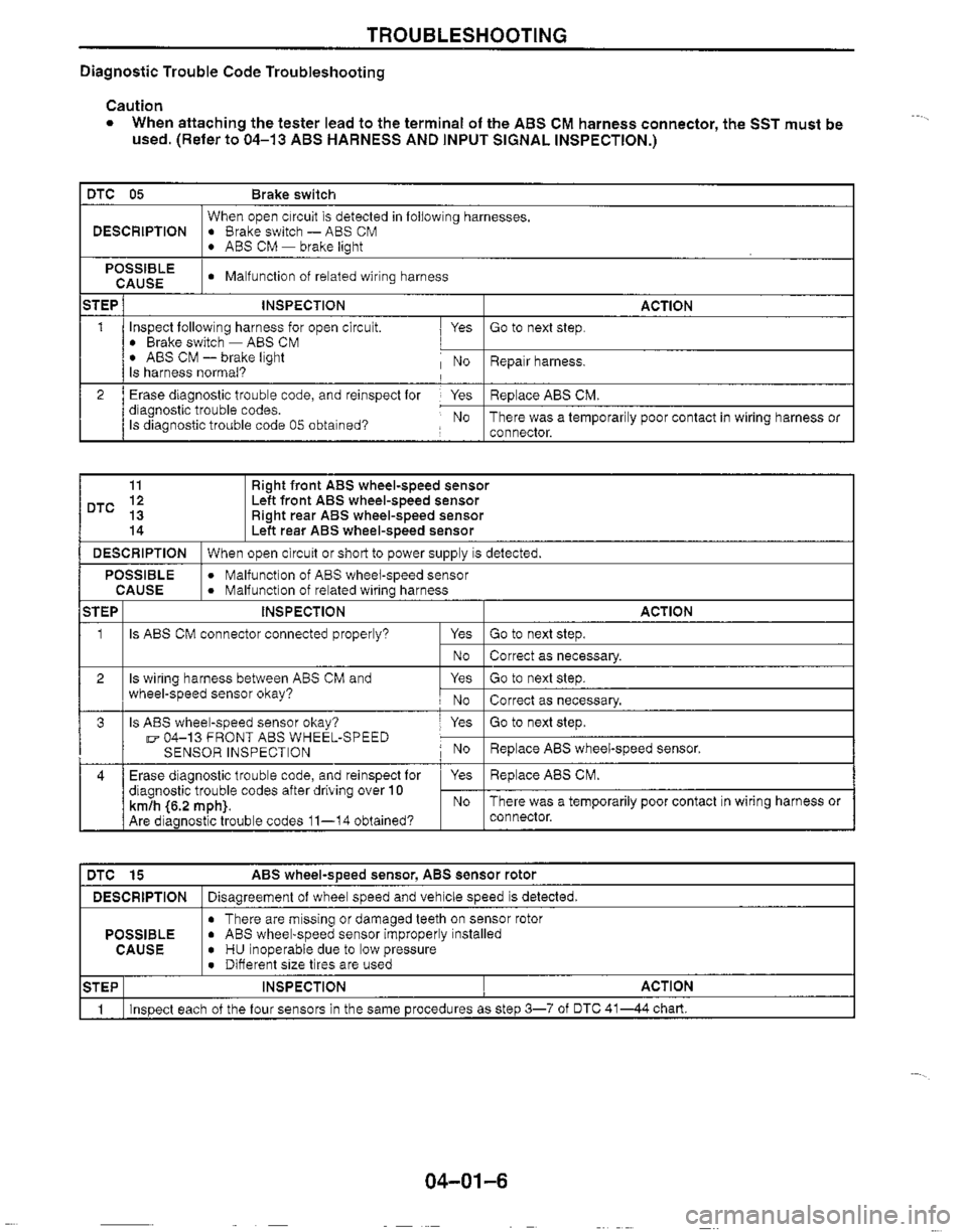 MAZDA MIATA 1999 Workshop Manual MAZDA MIATA 1999 Workshop Manual