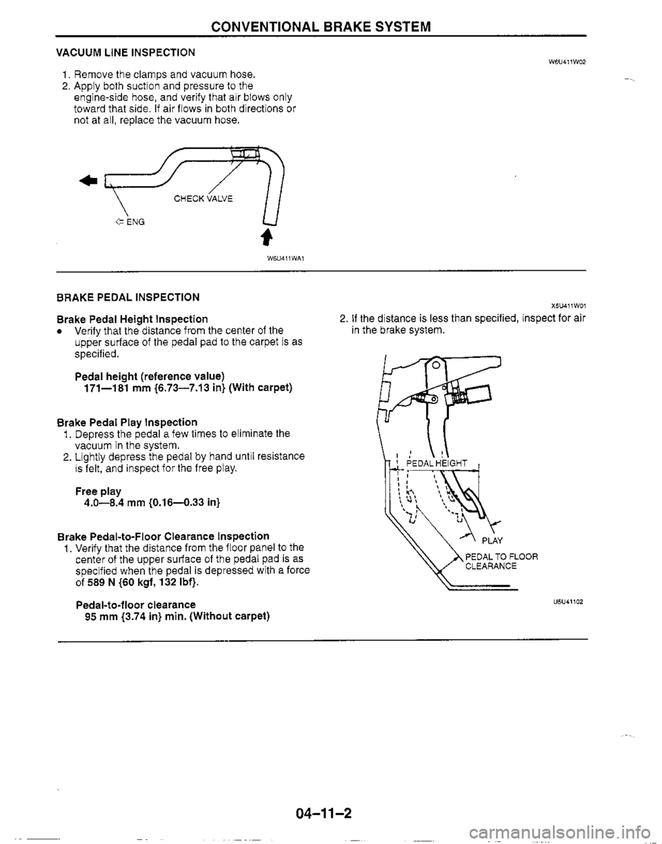 MAZDA MIATA 1999 Workshop Manual MAZDA MIATA 1999 Workshop Manual