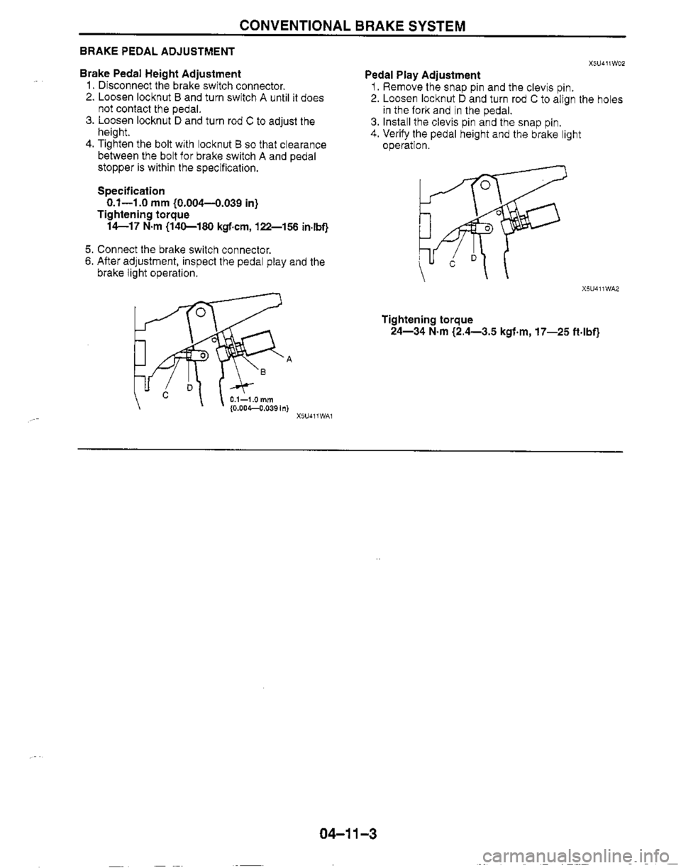 MAZDA MIATA 1999 Workshop Manual MAZDA MIATA 1999 Workshop Manual