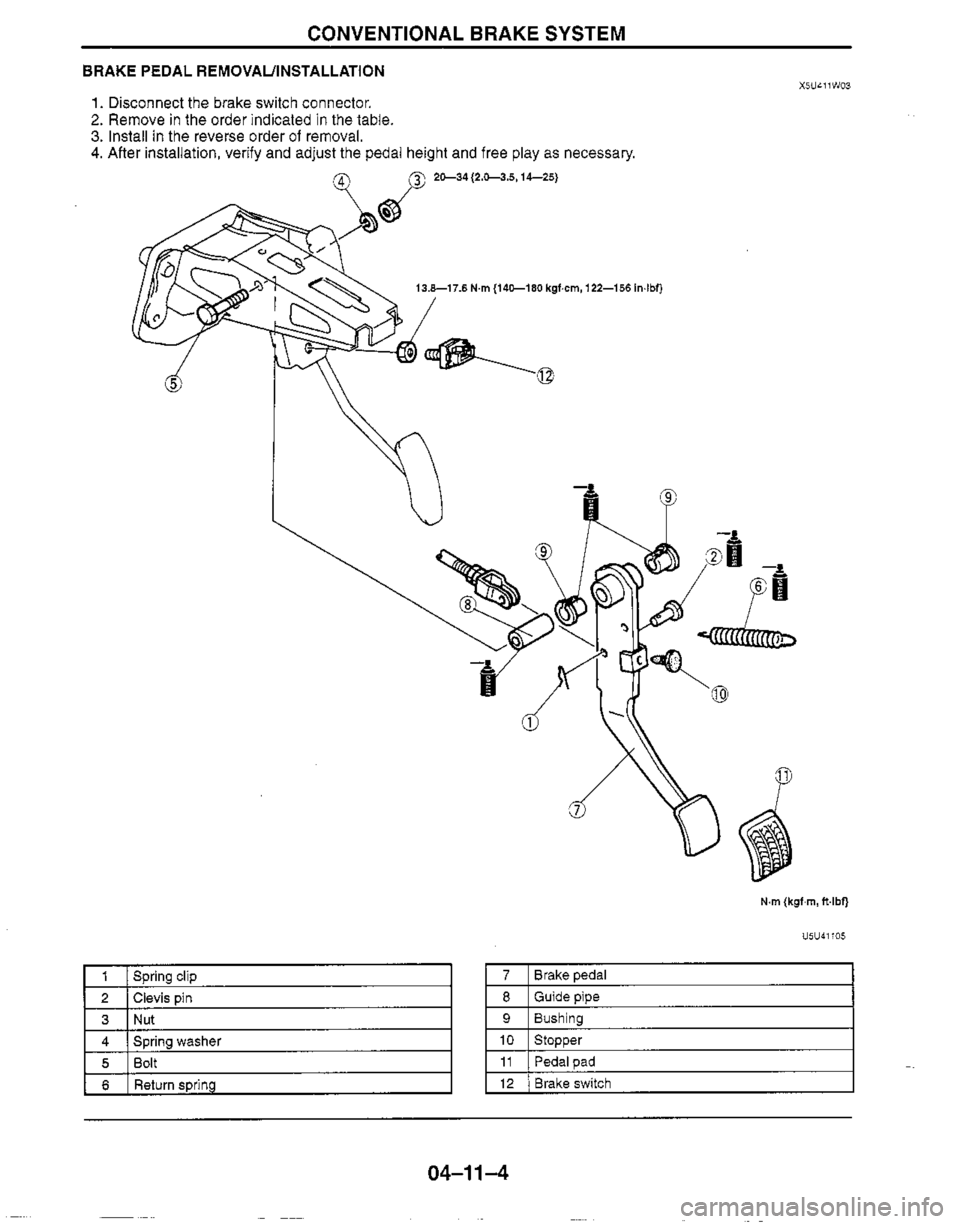 MAZDA MIATA 1999 Workshop Manual MAZDA MIATA 1999 Workshop Manual