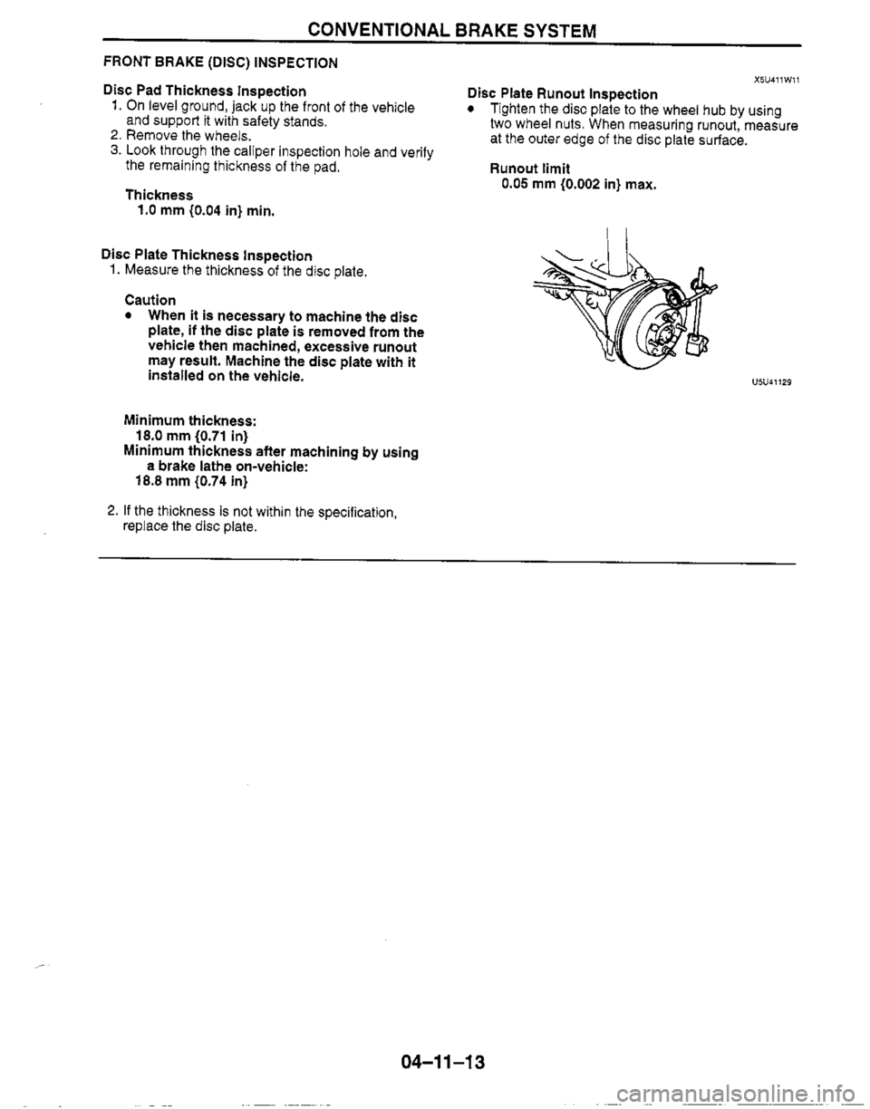 MAZDA MIATA 1999 Workshop Manual MAZDA MIATA 1999 Workshop Manual